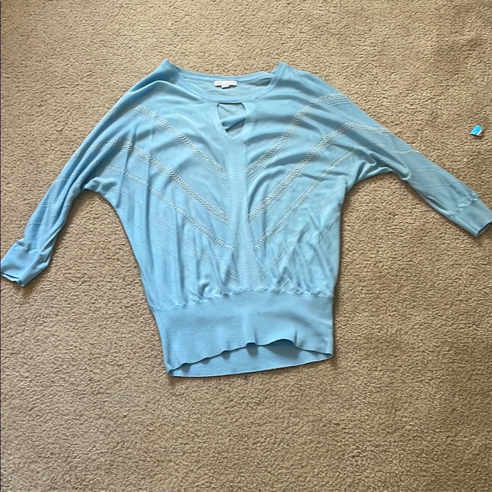 Light Blue Batwing Sweater